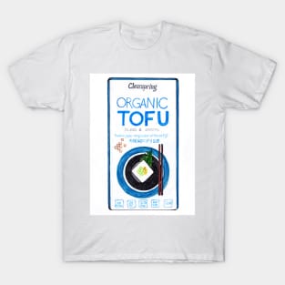 Organic Tofu packaging illustration T-Shirt